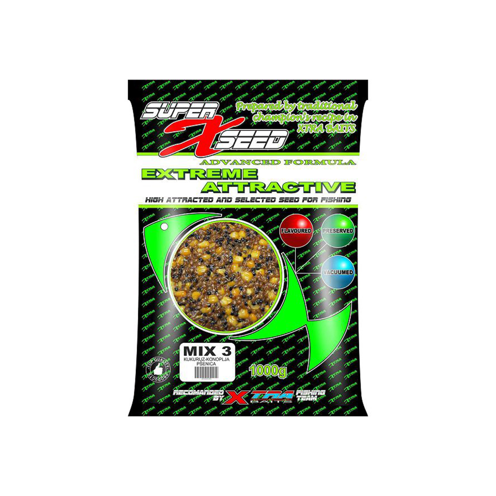 Primama XTRA BAITS Super X-Seed – MIX 3, 1kg 6097