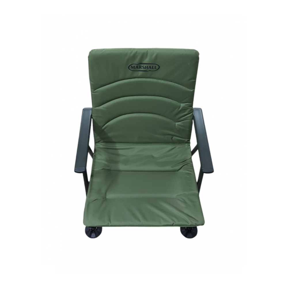 Šaranska stolica MARSHALL sa naslonom – tamno zelena v3