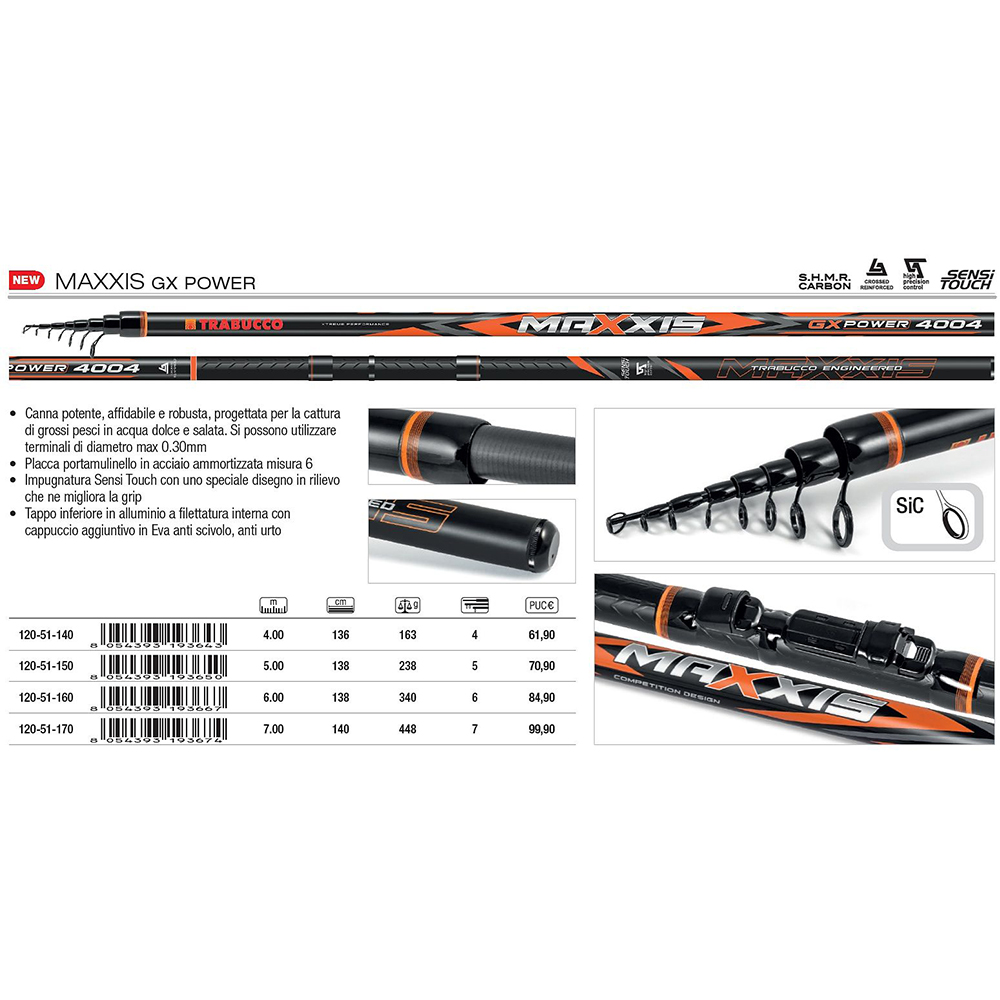Štap TRABUCCO Maxxis GX Power 4m 10-40g v0