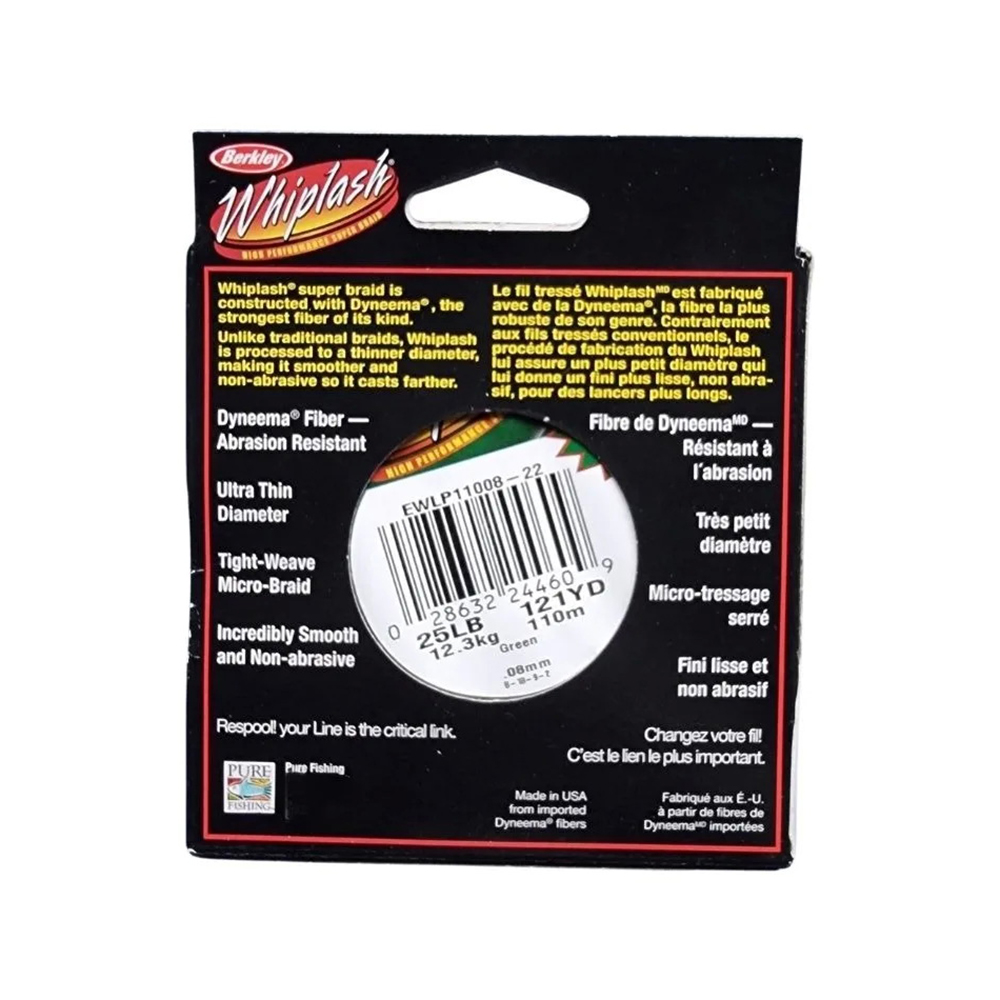 Struna BERKLEY Whiplash Tough & Powerful 110m Green V2