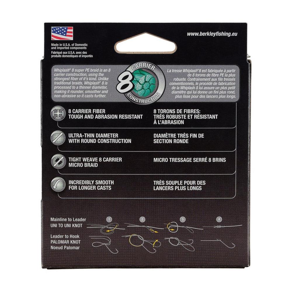 Struna BERKLEY Whiplash8 150m Moss Green V5